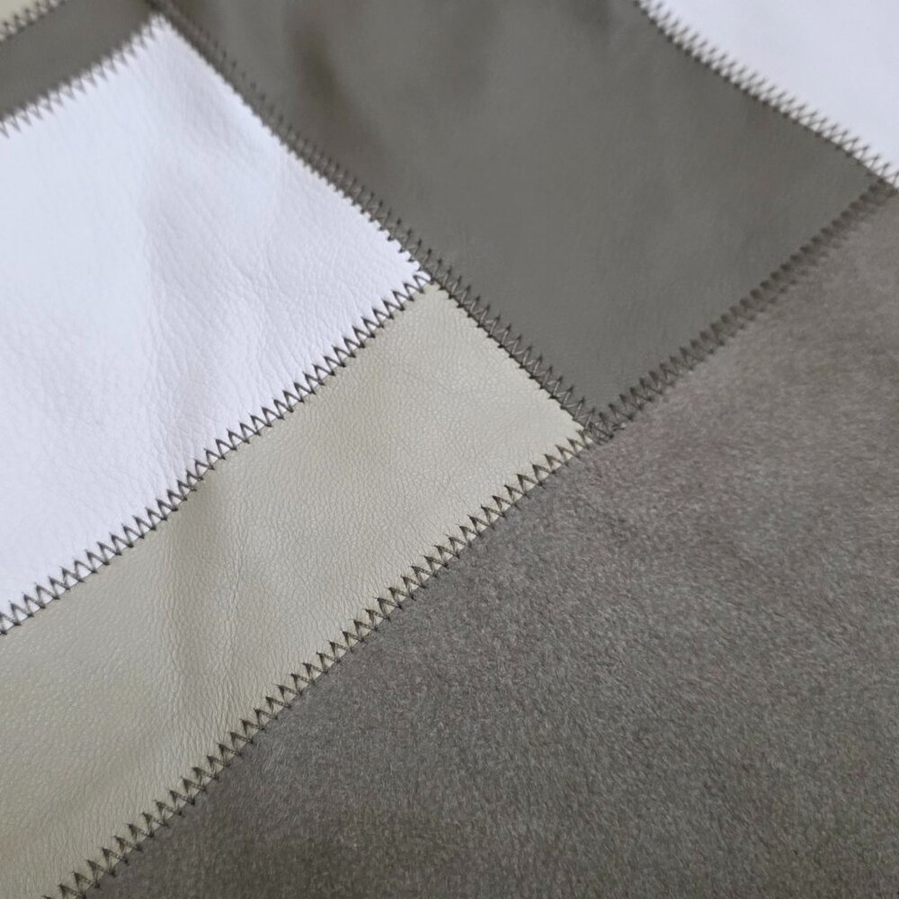 Per Se by Carlisle Suede Leather Patchwork Sleeveless Top - Picture 5 of 14
